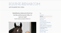 Desktop Screenshot of equine-rehab.com